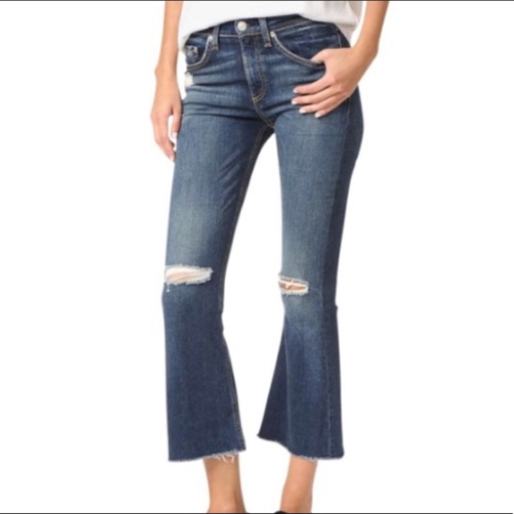 Rag & Bone 10 inch crop flare jeans Sz 27